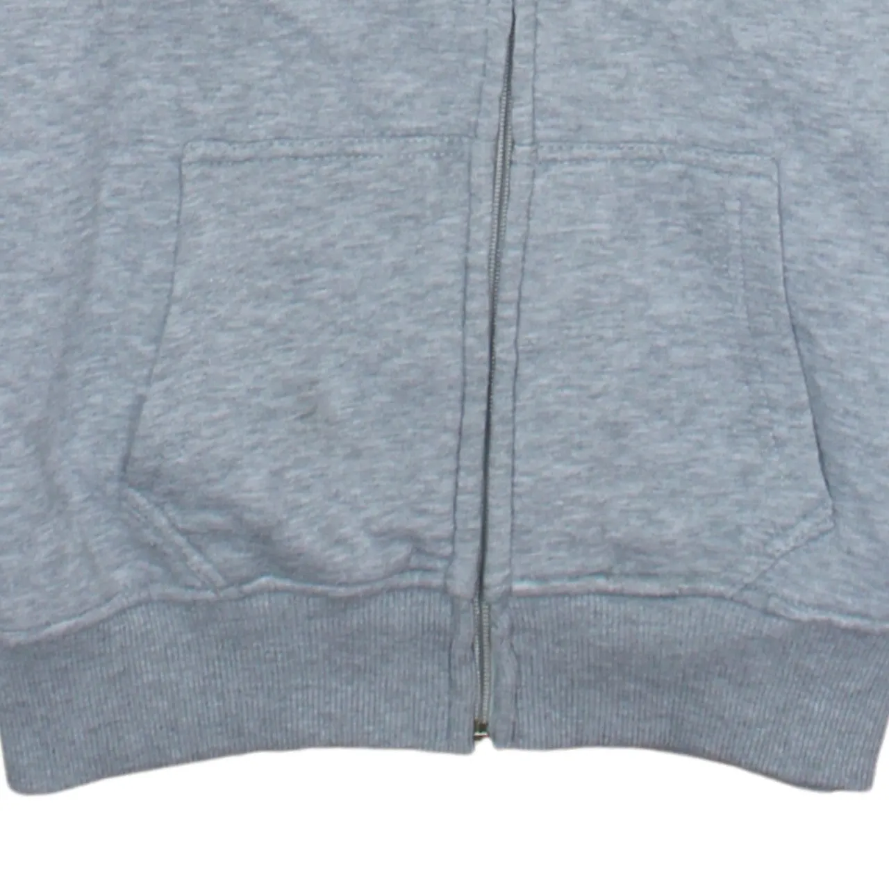 Adidas Grey Full Zip Hoodie Women’s XLarge Floral Trefoil Embroidered Logo Three Stripe Top sold by Vintage Club product image thumbnail 4