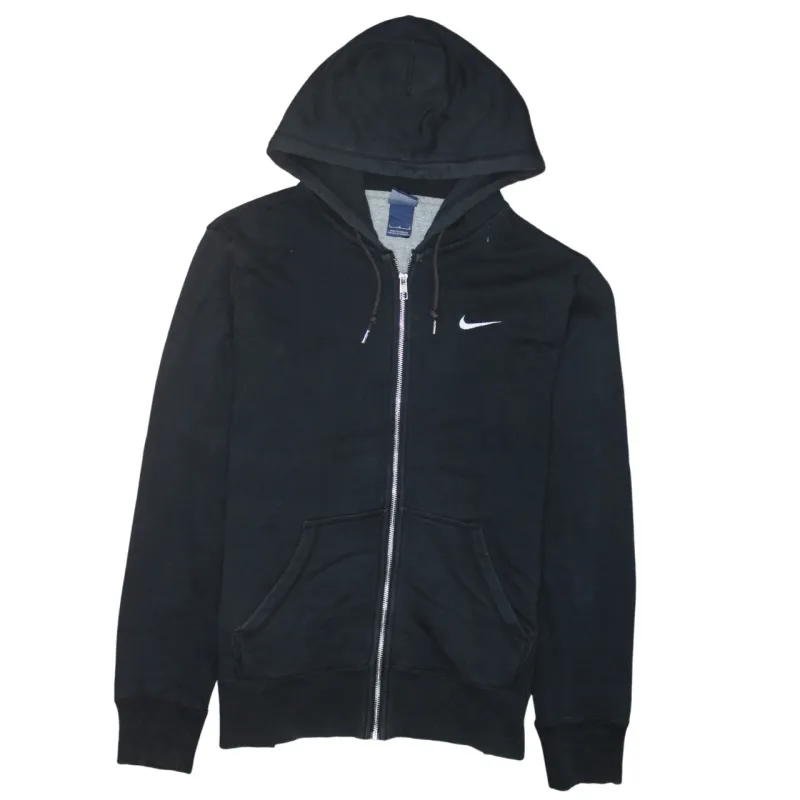 Nike 90's Swoosh Full Zip Up Hoodie Large Black sold by Vintage Club