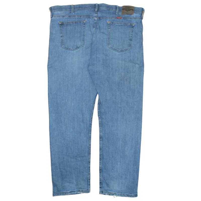 Wrangler Light Blue Jeans Men's 40x30 Regular Fit Classic Five Pocket Denim Pants sold by Vintage Club