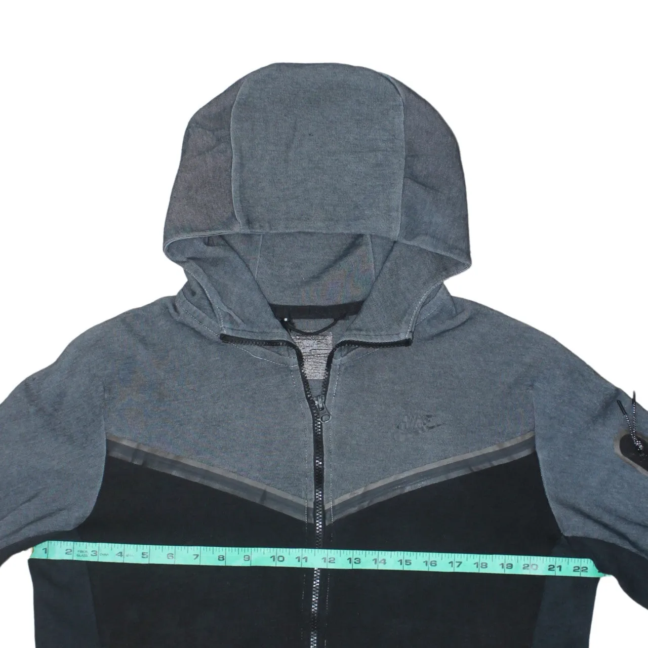 Nike 90's Swoosh Full Zip Up Hoodie Medium Black sold by Vintage Club product image thumbnail 5