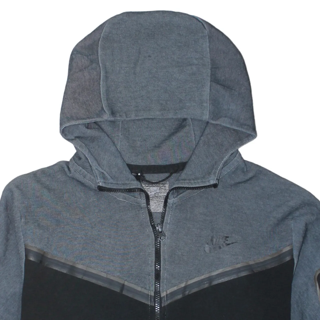 Nike 90's Swoosh Full Zip Up Hoodie Medium Black sold by Vintage Club product image thumbnail 3