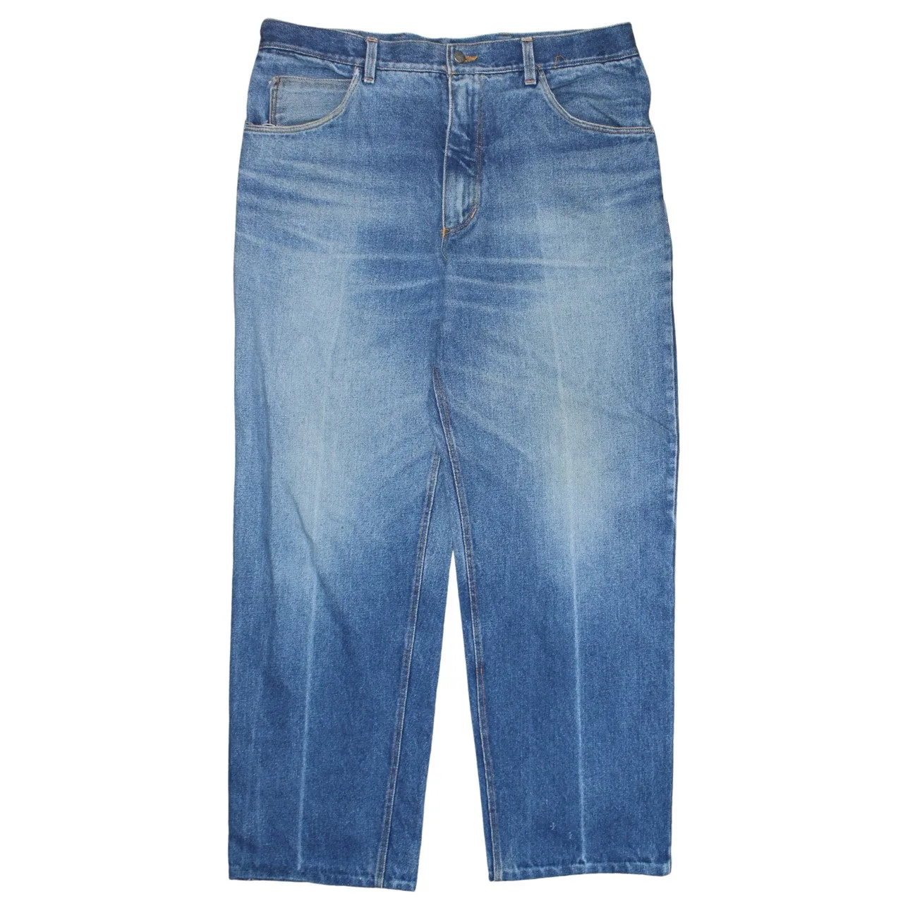 Levi Strauss &Co Light Blue Jeans Men's 38 Straight Leg Five Pocket Denim Trousers sold by Vintage Club product image thumbnail 2