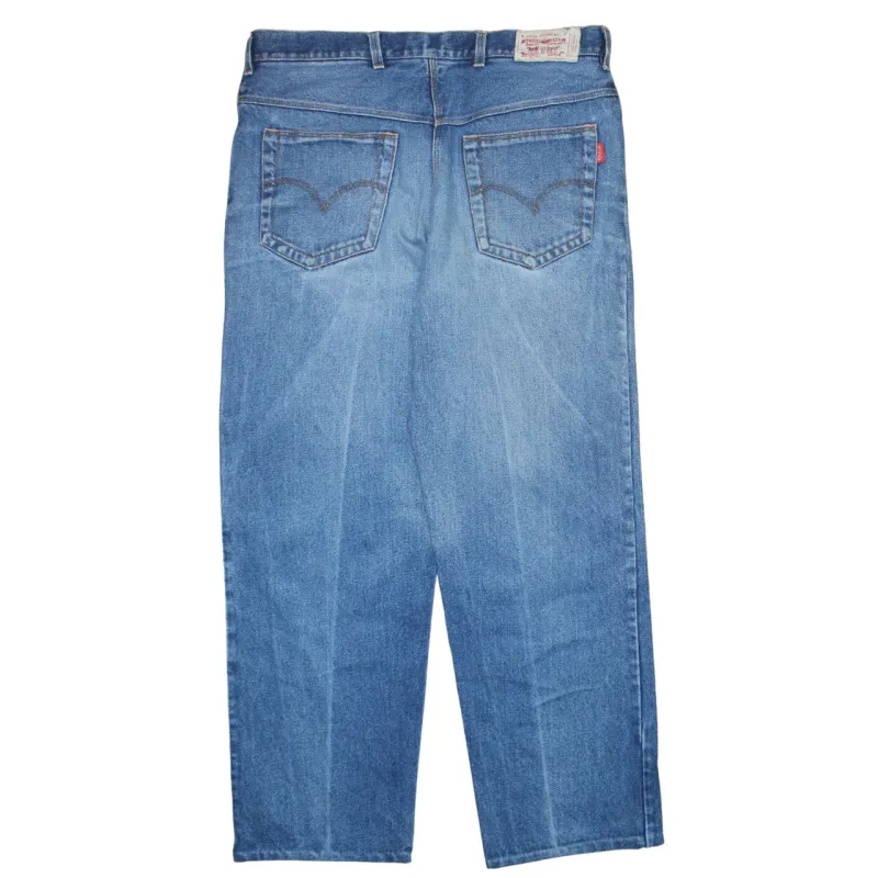 Levi Strauss &Co Light Blue Jeans Men's 38 Straight Leg Five Pocket Denim Trousers sold by Vintage Club