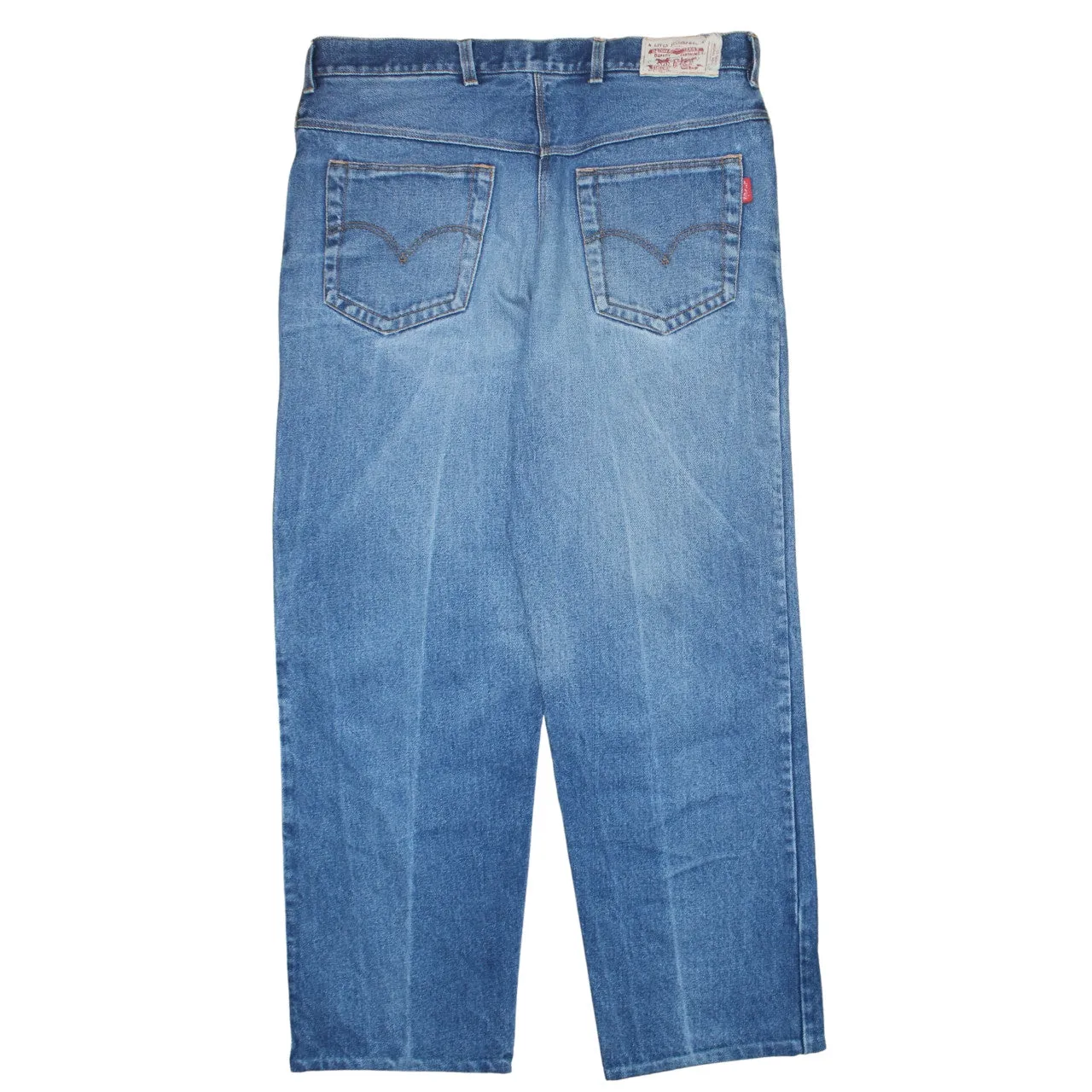 Levi Strauss &Co Light Blue Jeans Men's 38 Straight Leg Five Pocket Denim Trousers sold by Vintage Club