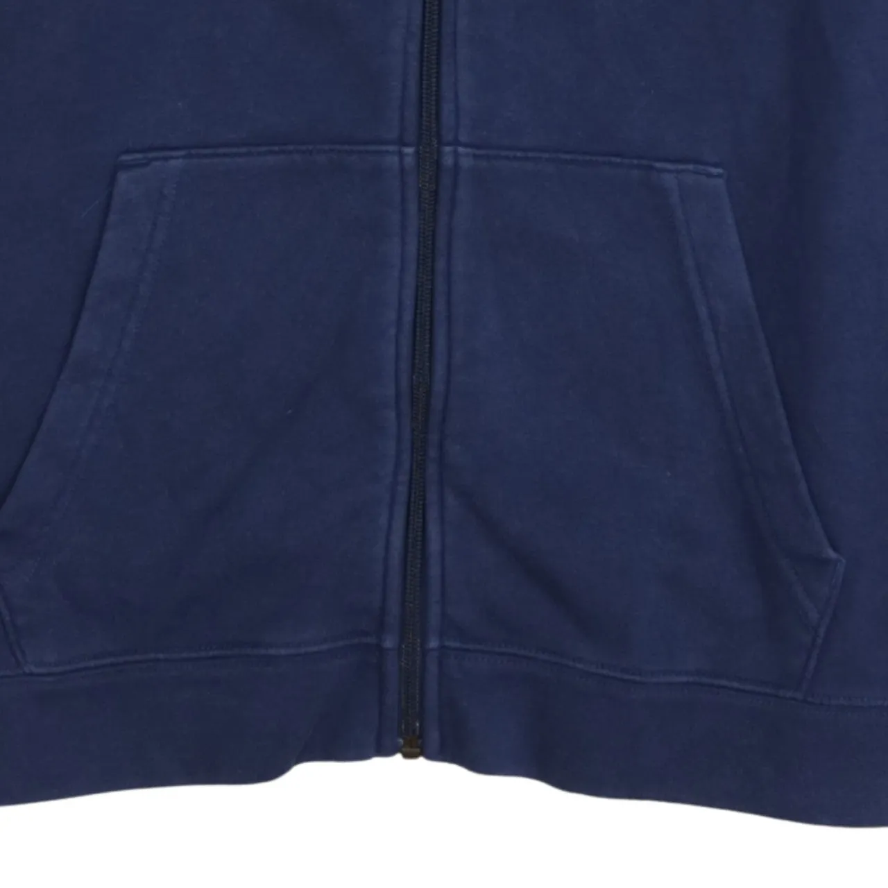 Nike Navy Blue Hoodie Women’s XLarge Full Zip Embroidered Swoosh Split Pocket Sweatshirt sold by Vintage Club product image thumbnail 4