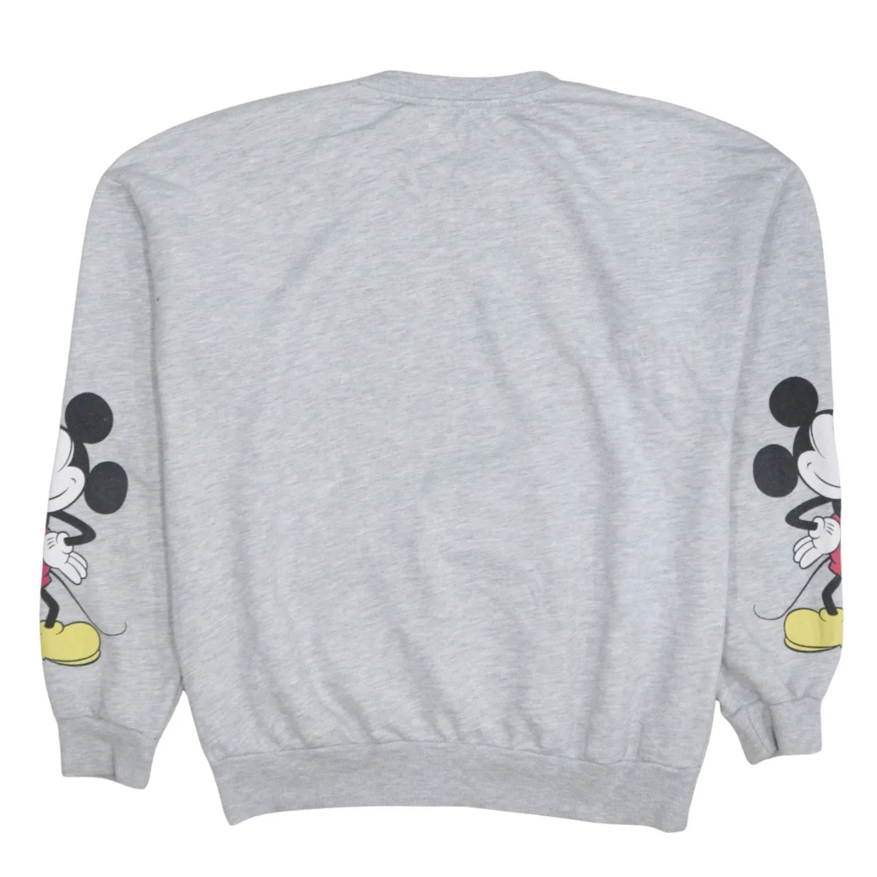 Disney Grey Sweatshirt Women's Large Printed Mickey Mouse Sleeve Graphics Pullover Top sold by Vintage Club product image thumbnail 2