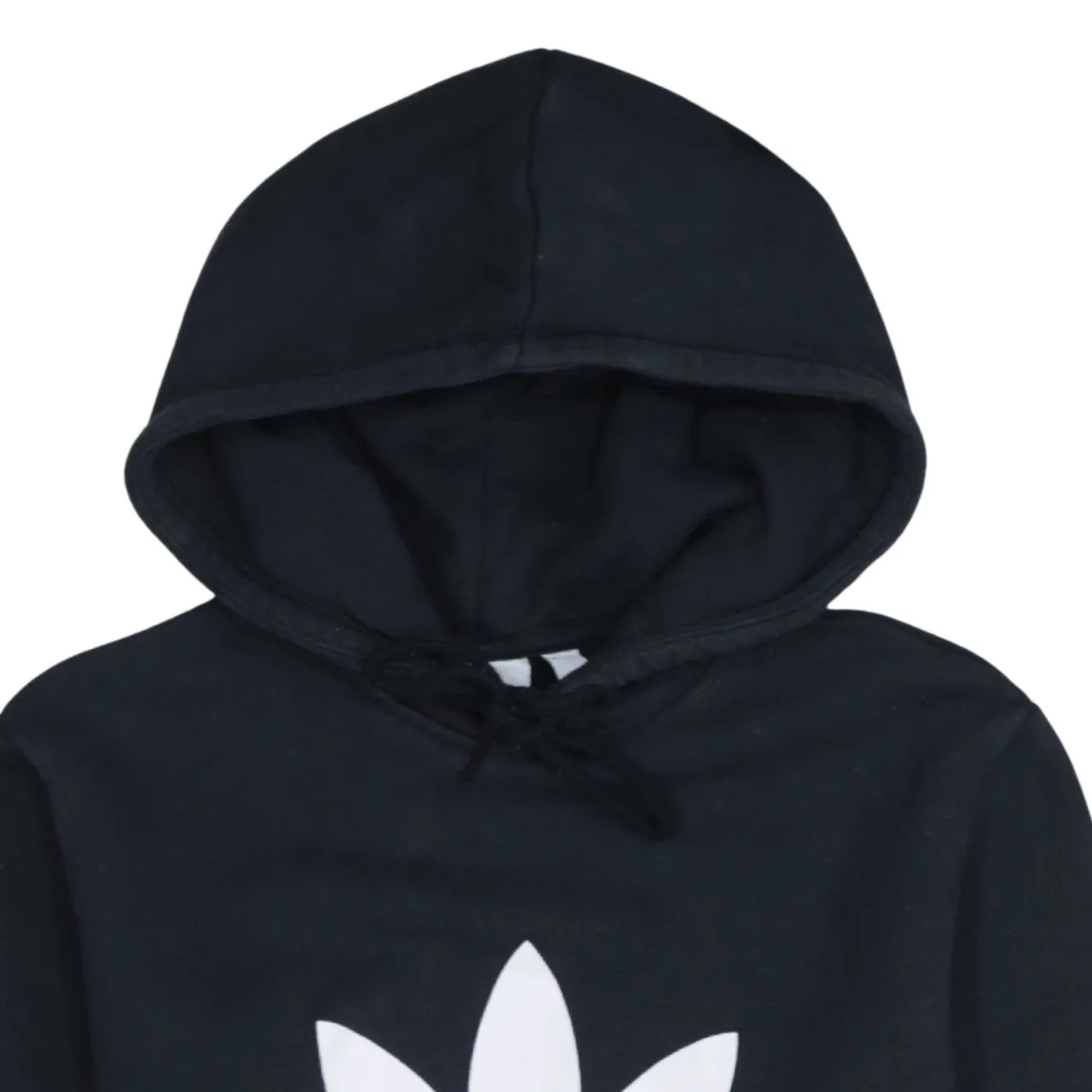 Adidas 90's Spellout Pullover Hoodie Small Black sold by Vintage Club product image thumbnail 3