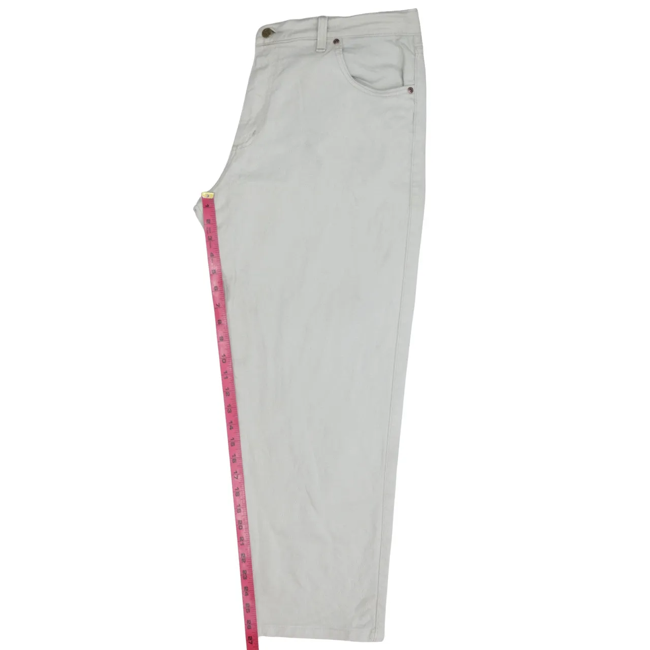 Lee Beige Cream Jeans Men’s W38 Classic Five Pocket Straight Leg Trousers Pants sold by Vintage Club product image thumbnail 5