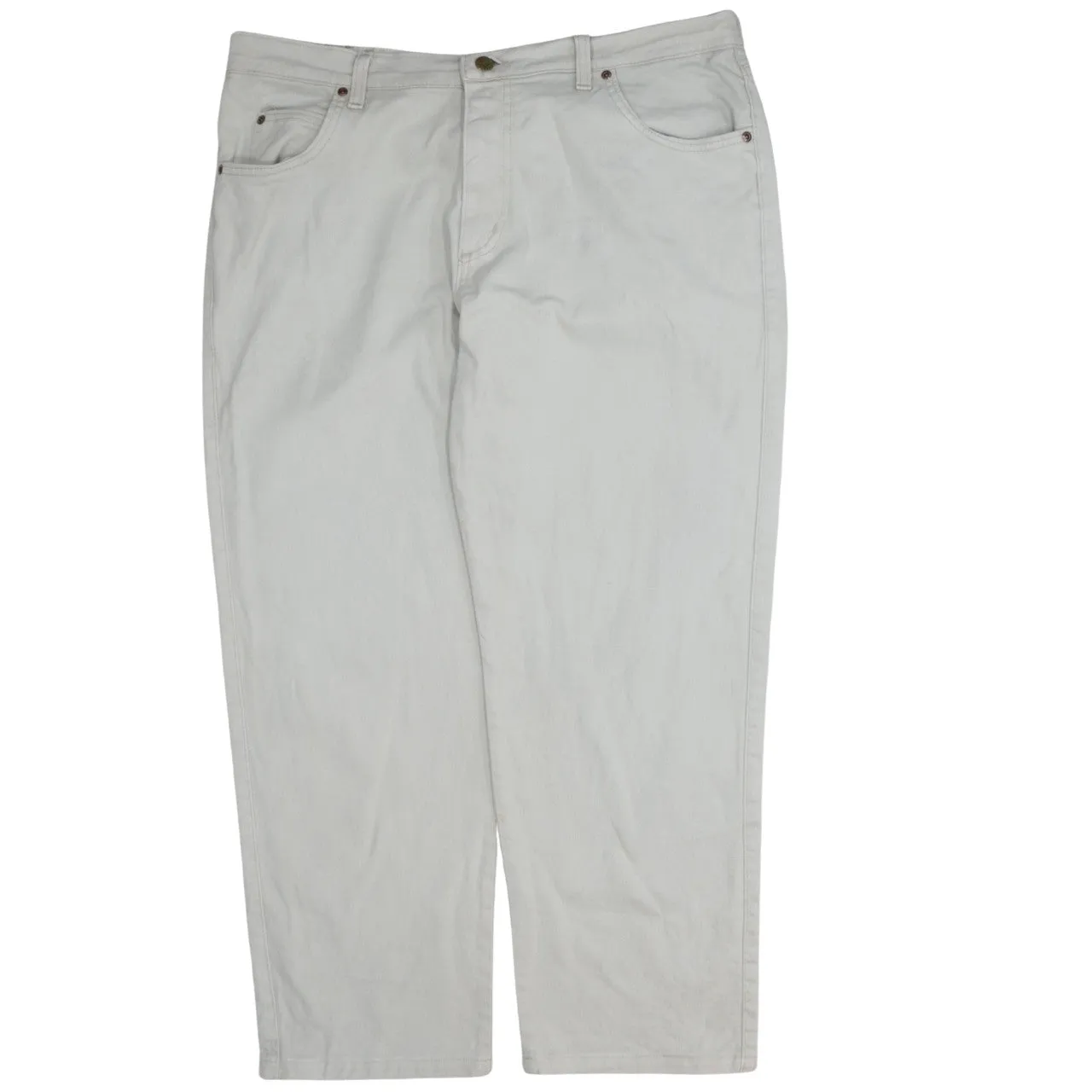 Lee Beige Cream Jeans Men’s W38 Classic Five Pocket Straight Leg Trousers Pants sold by Vintage Club product image thumbnail 2