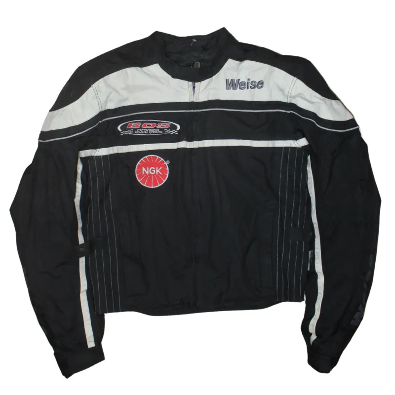 Retro 90's Heavyweight Full Zip Up Windbreaker Small  Black sold by Vintage Club