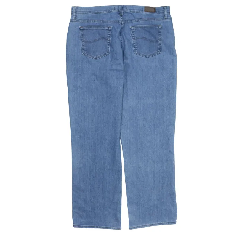 Lee Light Blue Jeans Men's 36 Regular Straight Leg Five Pocket Denim Trousers sold by Vintage Club