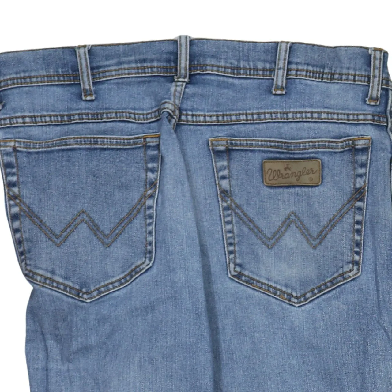 Wrangler Light Blue Jeans Men's 36 Classic Five Pocket Straight Leg Denim Pants sold by Vintage Club product image thumbnail 3