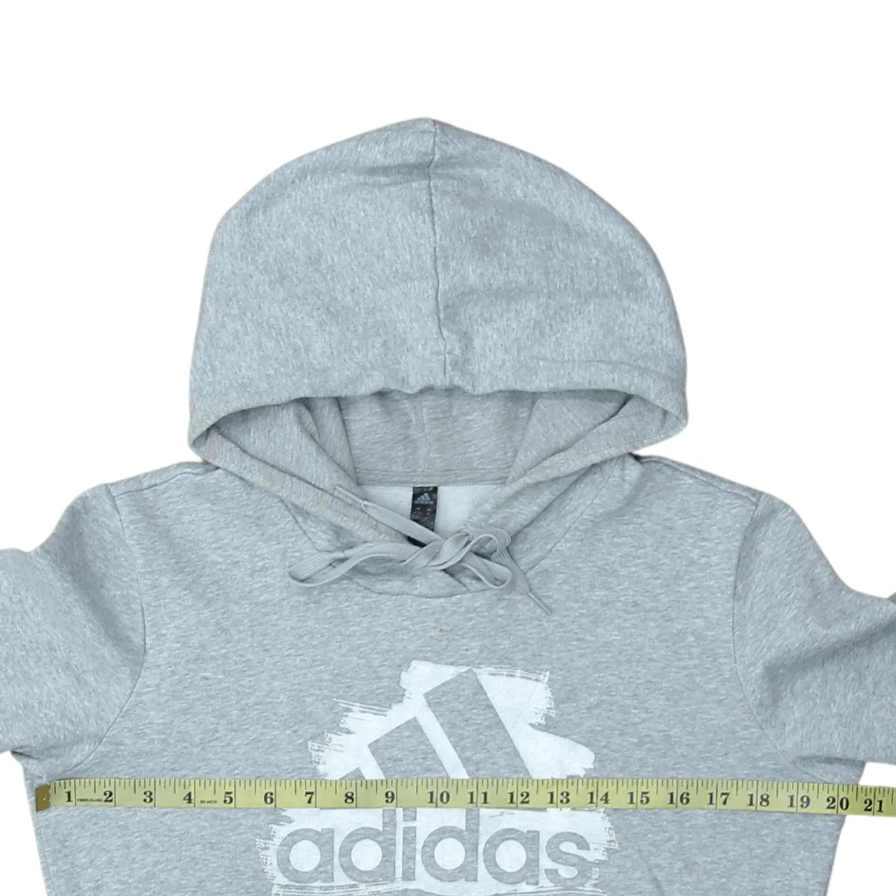 Adidas 90's Spellout Pullover Hoodie Medium Grey sold by Vintage Club product image thumbnail 5