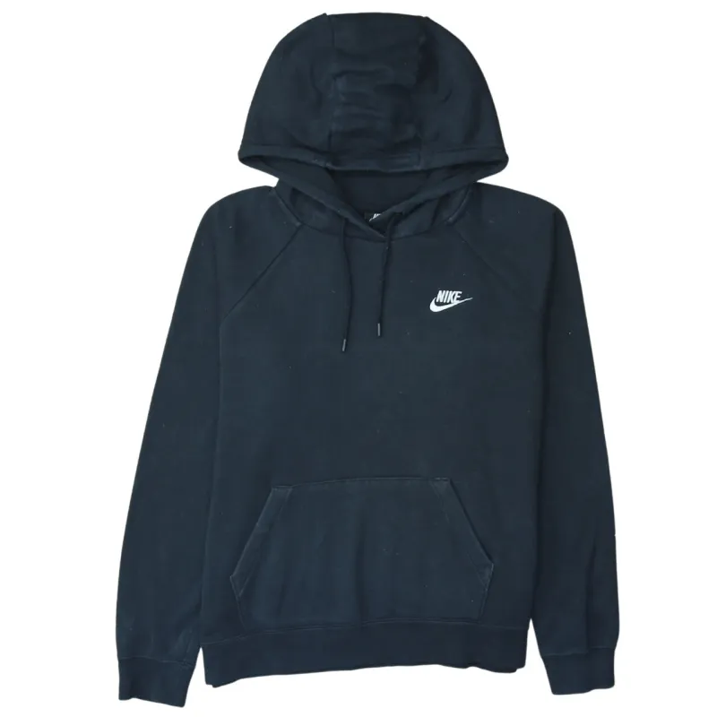 Nike 90's Swoosh Pullover Hoodie Medium Black sold by Vintage Club