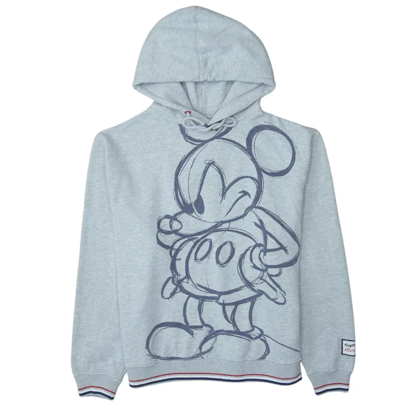 Disney 90's Mickey Mouse Pullover Hoodie Large Grey sold by Vintage Club
