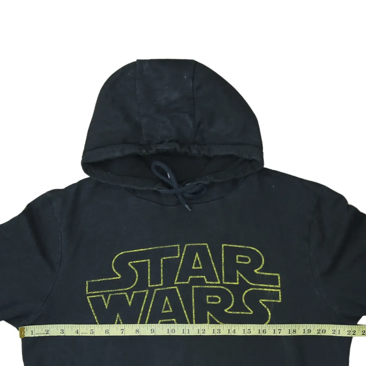 Star Wars 90's Spellout Pullover Hoodie Large Black sold by Vintage Club product image thumbnail 5