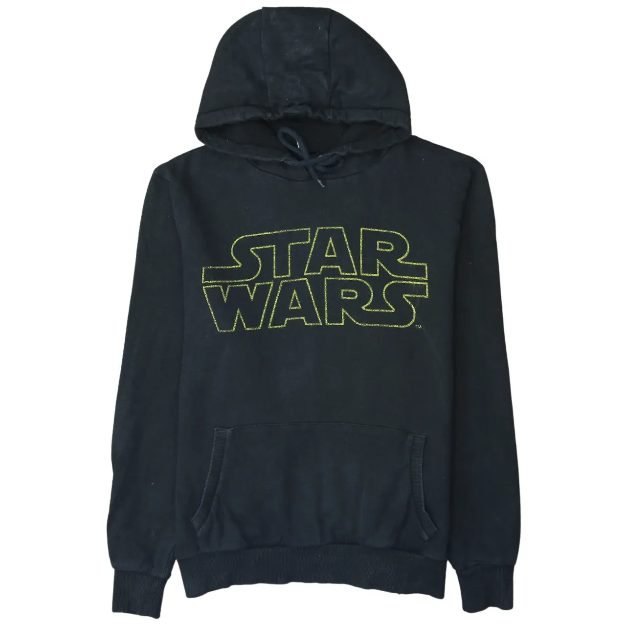 Star Wars 90's Spellout Pullover Hoodie Large Black sold by Vintage Club