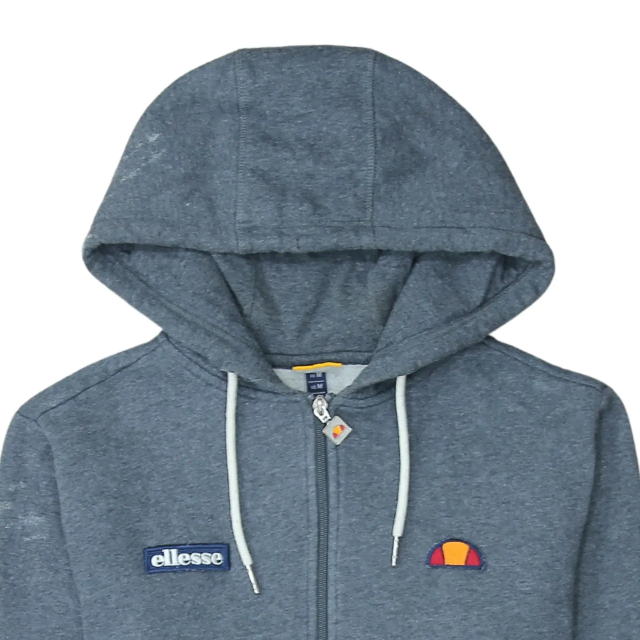 Ellesse Blue Zip Hoodie Men's Medium Embroidered Chest Logos Drawstring Full Zip Sweatshirt sold by Vintage Club product image thumbnail 3