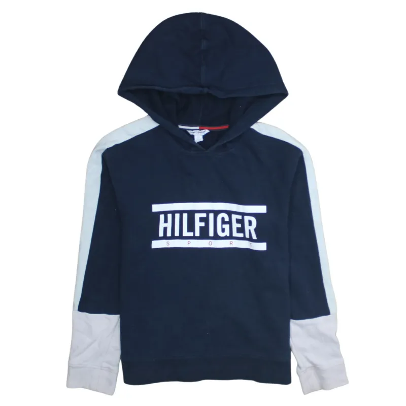 Tommy Hilfiger 90's Hilfiger Pullover Hoodie Small Navy Blue made by Tommy Hilfiger
