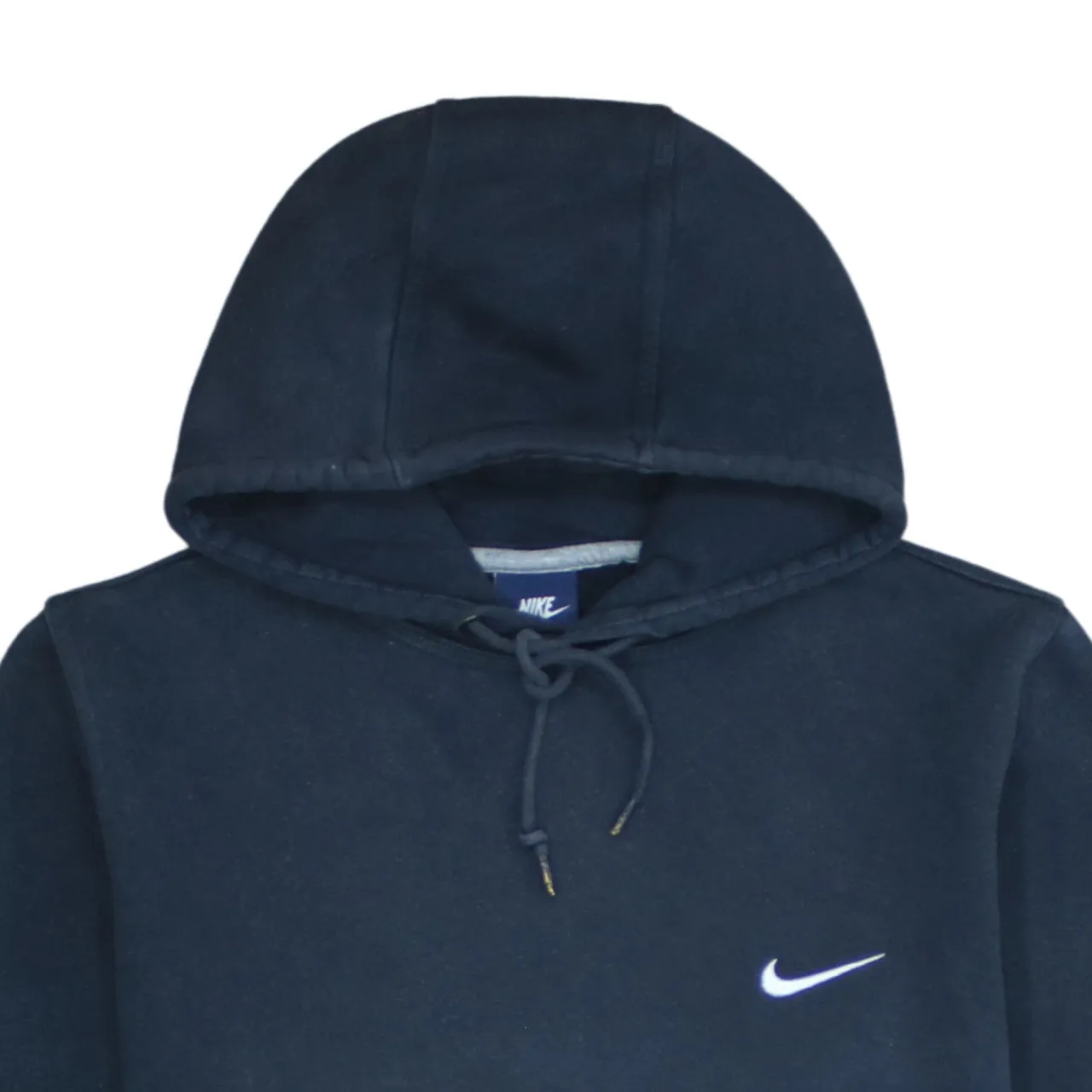 Nike Navy Blue Hoodie Men’s Medium Embroidered Swoosh Front Pocket Pullover Sweatshirt sold by Vintage Club product image thumbnail 3