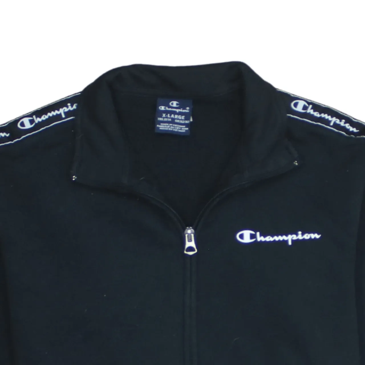 Champion 90's Lightweight Full Zip Up Sweatshirt XLarge Black sold by Vintage Club product image thumbnail 3