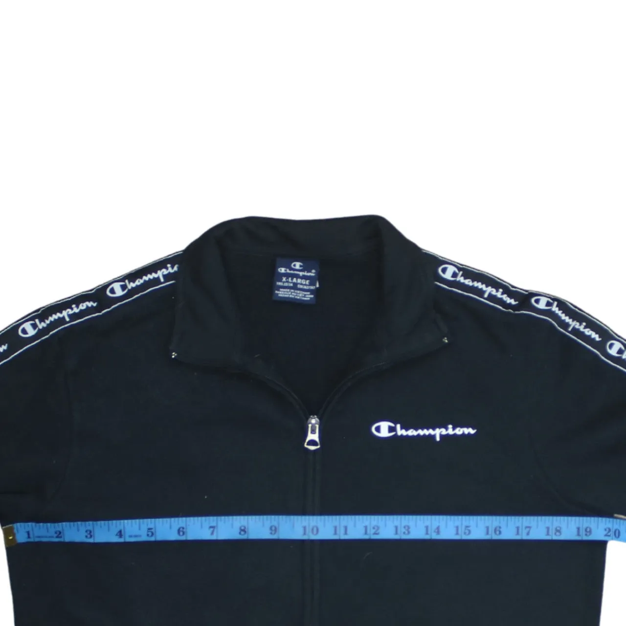 Champion 90's Lightweight Full Zip Up Sweatshirt XLarge Black sold by Vintage Club product image thumbnail 5