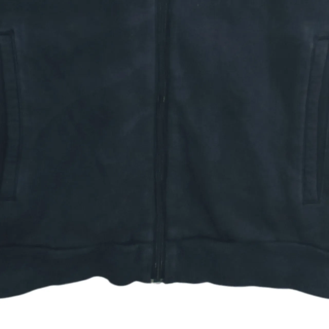 Adidas 90's Striped Sleeve Full Zip Up Hoodie Medium Black sold by Vintage Club product image thumbnail 4