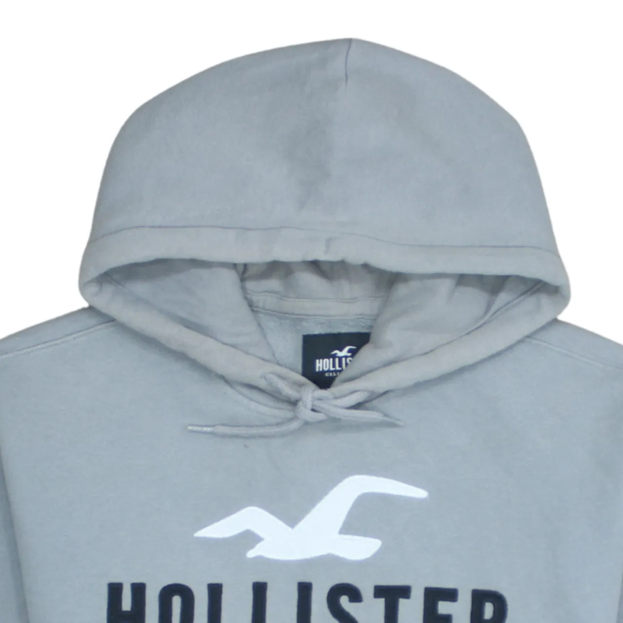 Hollister 90's Spellout Pullover Hoodie Large Grey sold by Vintage Club product image thumbnail 3