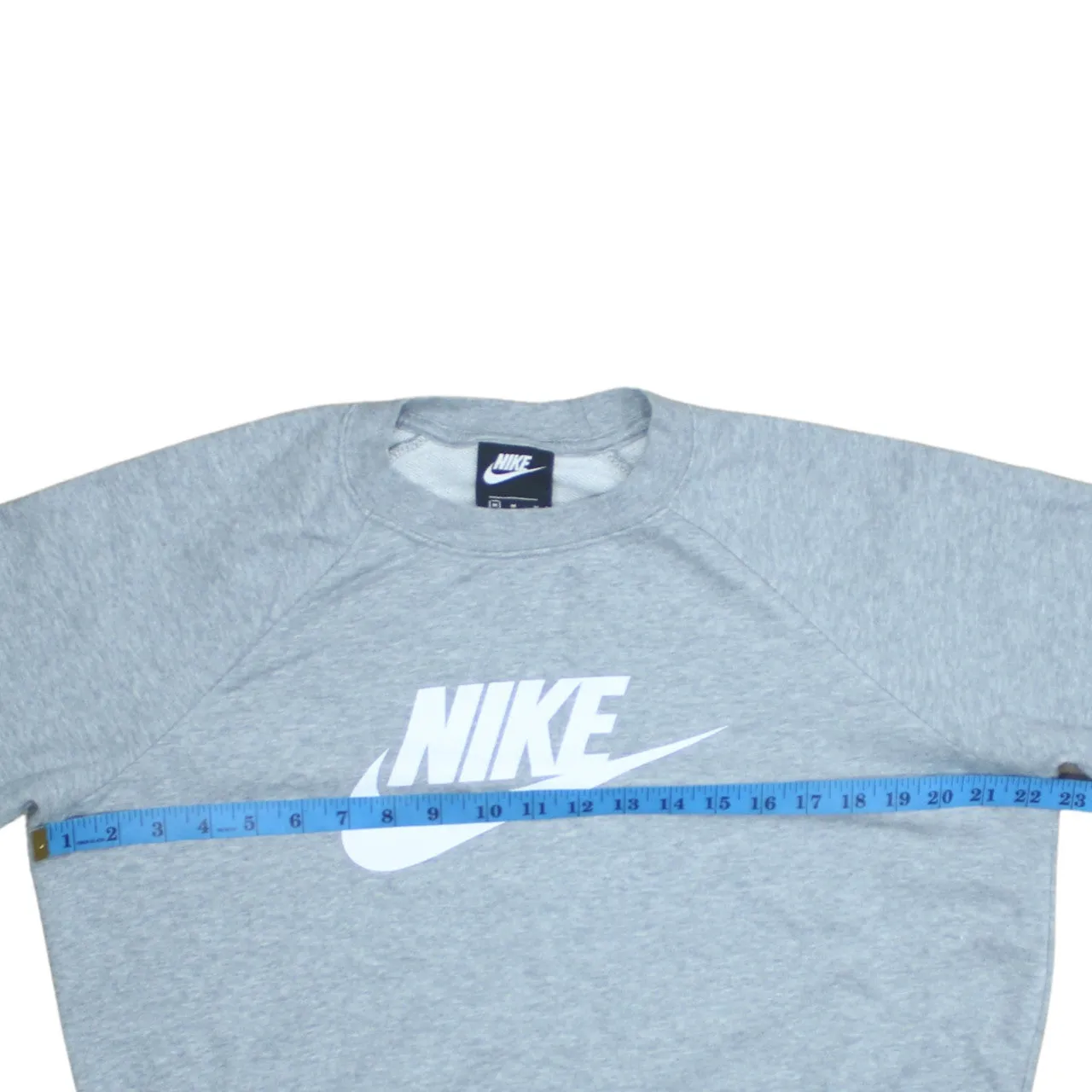 Nike Grey Sweatshirt Men's Medium Printed Front Logo Raglan Sleeves Crewneck Pullover sold by Vintage Club product image thumbnail 5