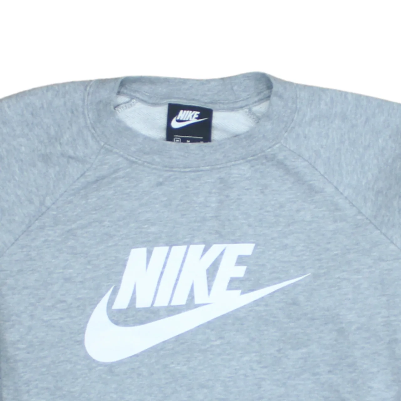 Nike Grey Sweatshirt Men's Medium Printed Front Logo Raglan Sleeves Crewneck Pullover sold by Vintage Club product image thumbnail 3