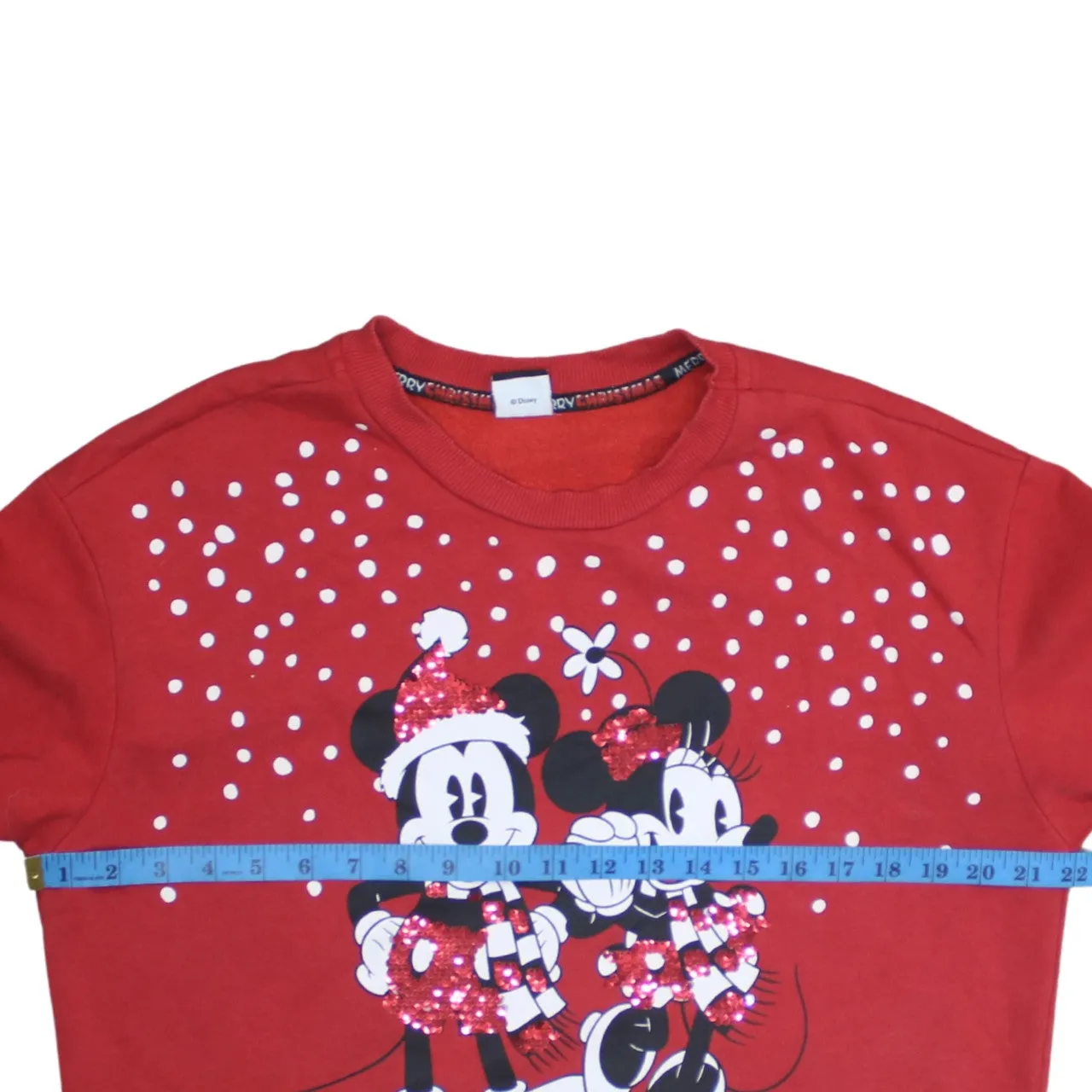 Disney 90's Mickey & Minnie Mouse Crew Neck Sweatshirt Medium Red sold by Vintage Club product image thumbnail 5
