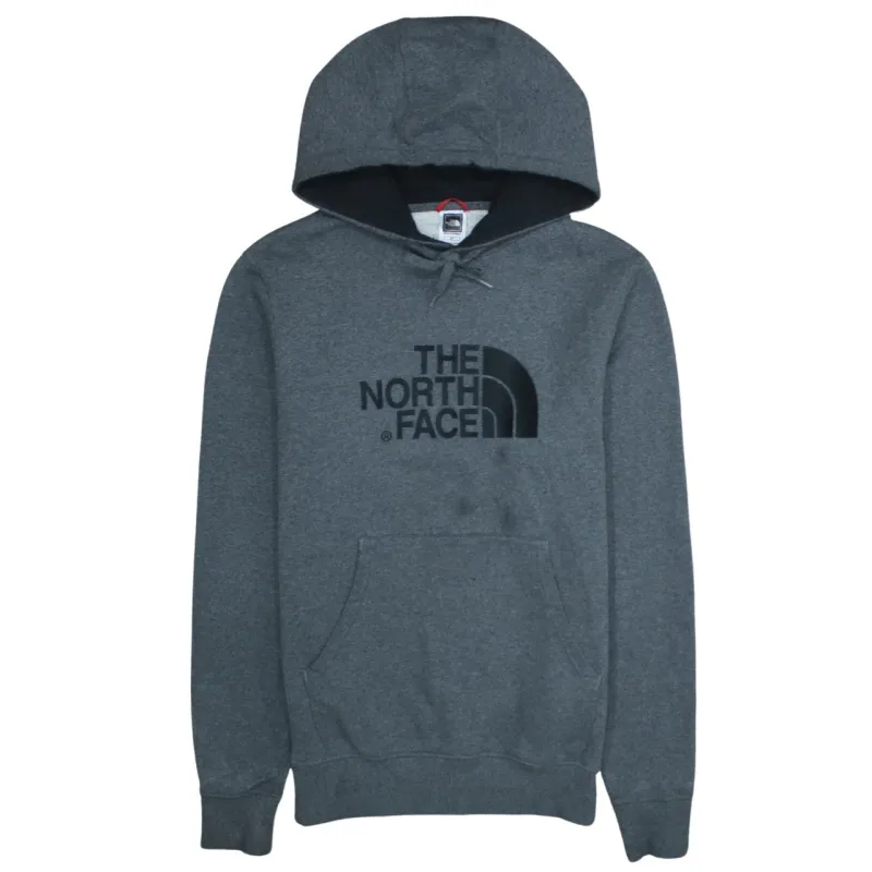 The North Face 90's Spellout Pullover Hoodie Small Grey sold by Vintage Club