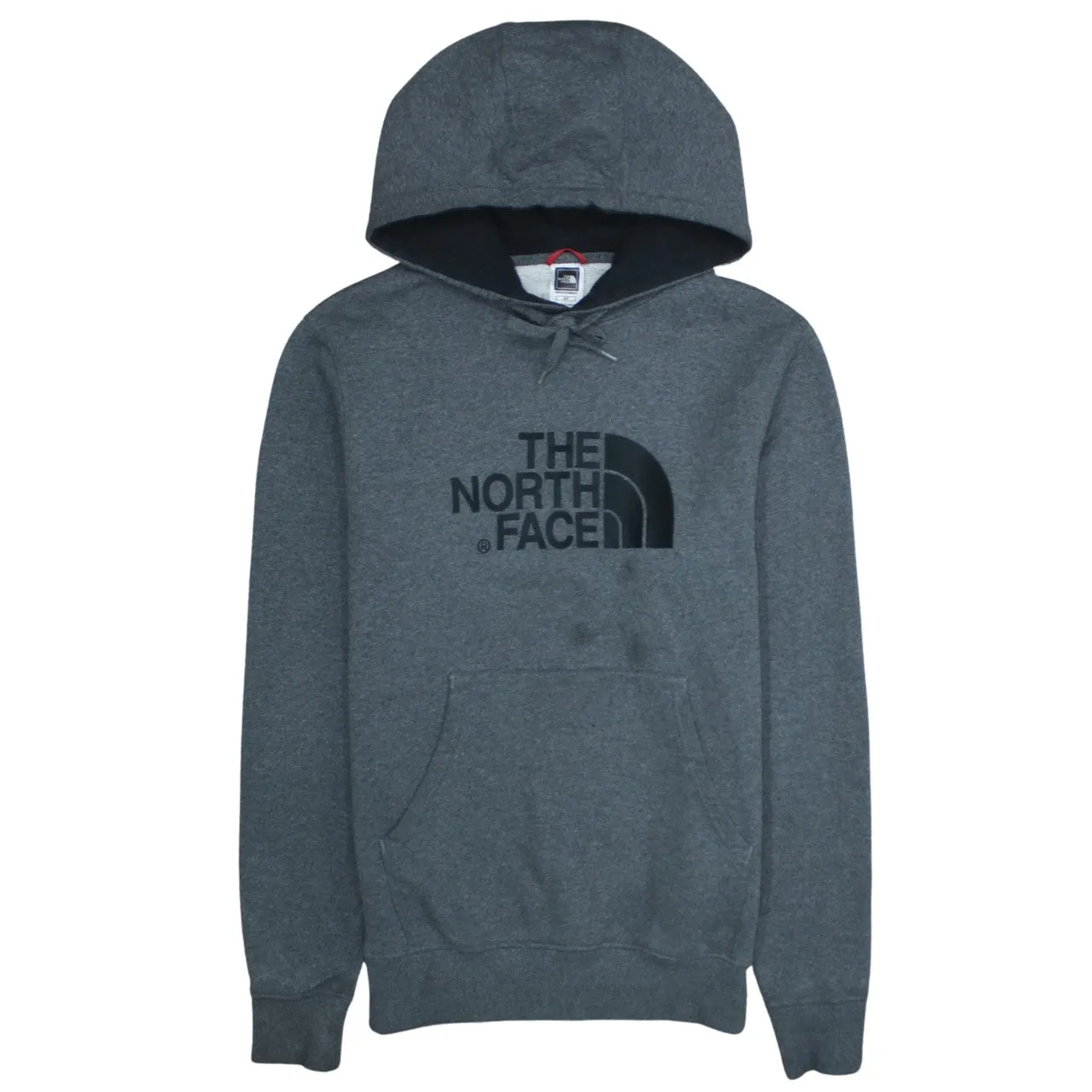 The North Face 90's Spellout Pullover Hoodie Small Grey sold by Vintage Club