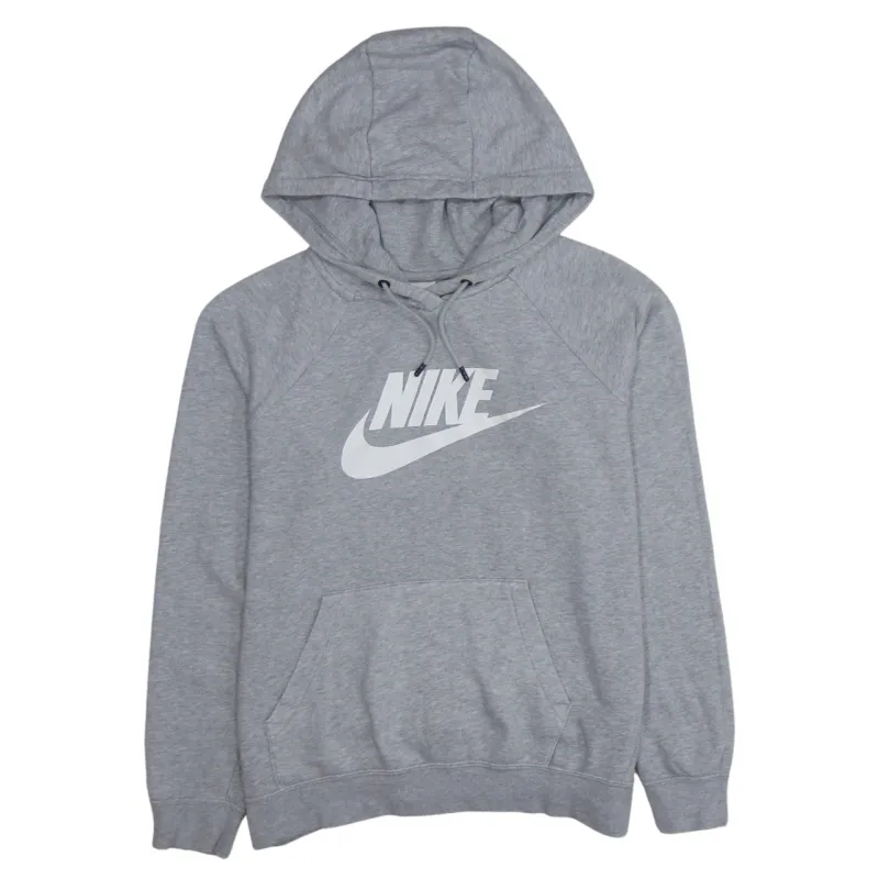 Nike 90's Center Middle Swoosh Pullover Hoodie Small Grey sold by Vintage Club