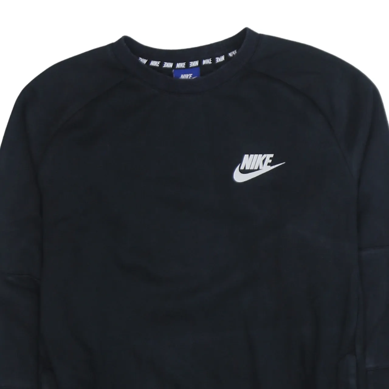 Nike 90's Swoosh Crew Neck Sweatshirt Medium Black sold by Vintage Club product image thumbnail 3