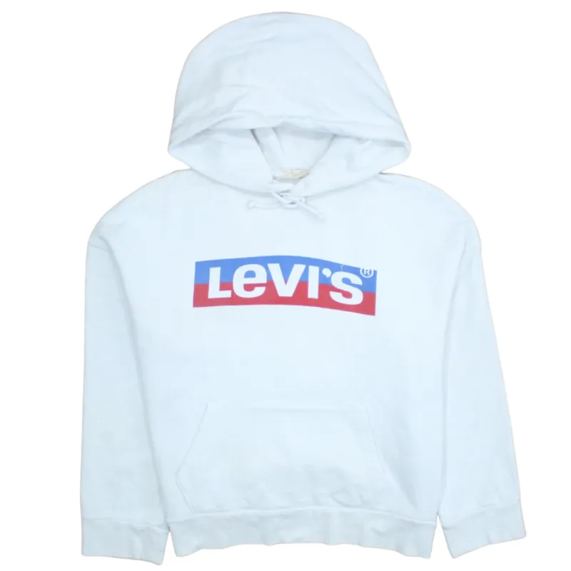 Levi's 90's Spellout Pullover Hoodie XXSmall White sold by Vintage Club