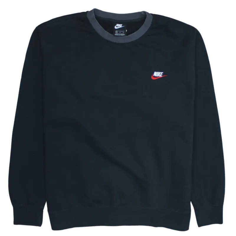 Nike 90's Swoosh Crew Neck Sweatshirt XLarge Black sold by Vintage Club