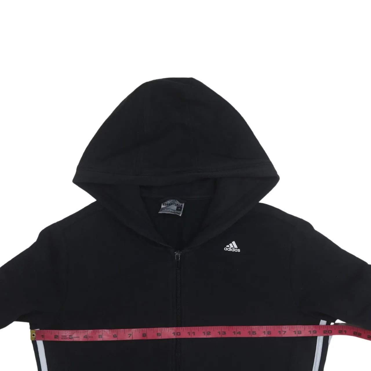 Adidas 90's Lightweight Full Zip Up Hoodie Large Black sold by Vintage Club product image thumbnail 5