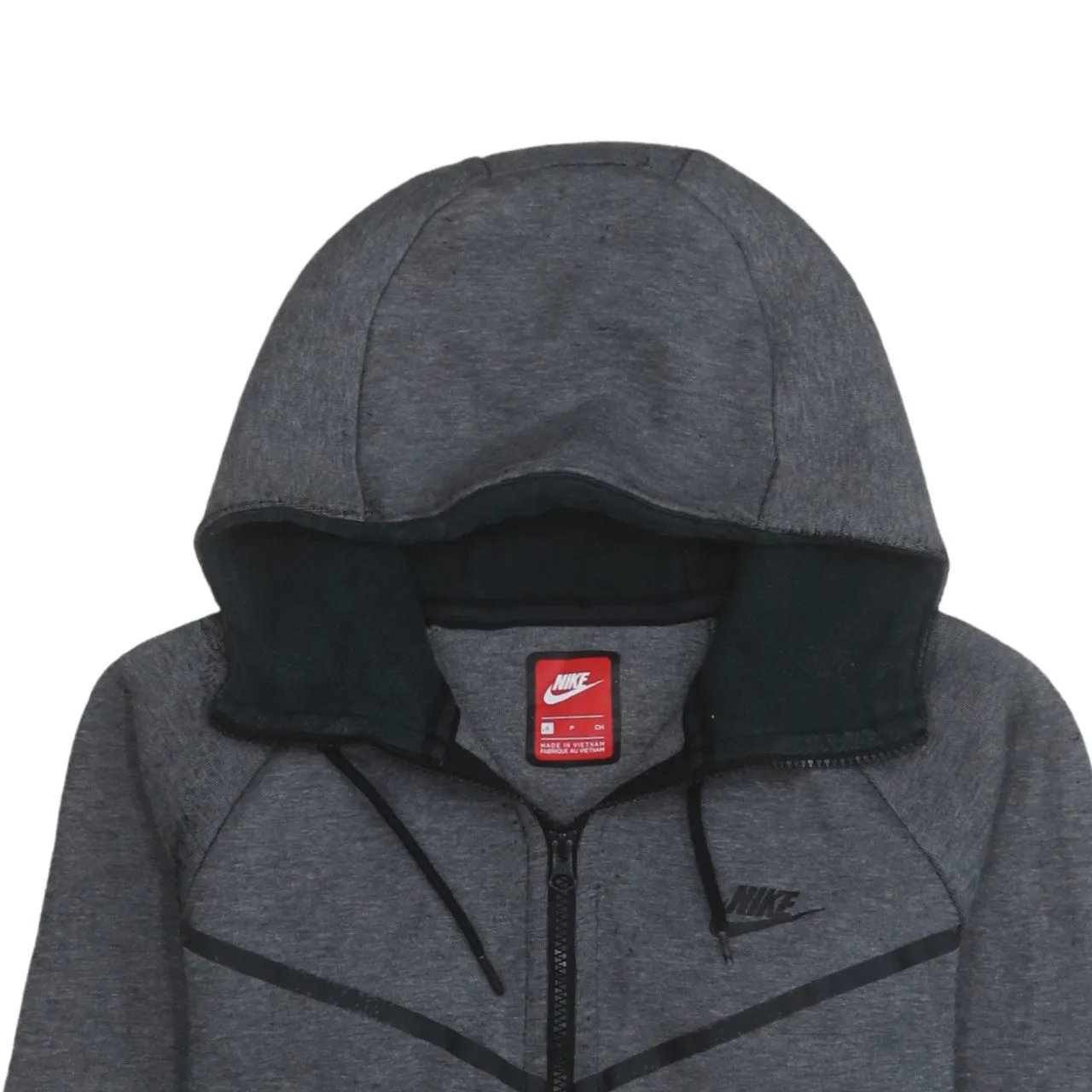 Nike 90's Swoosh Full Zip Up Hoodie Small Grey sold by Vintage Club product image thumbnail 3