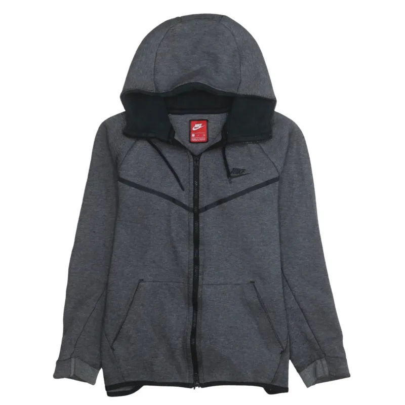 Nike 90's Swoosh Full Zip Up Hoodie Small Grey sold by Vintage Club