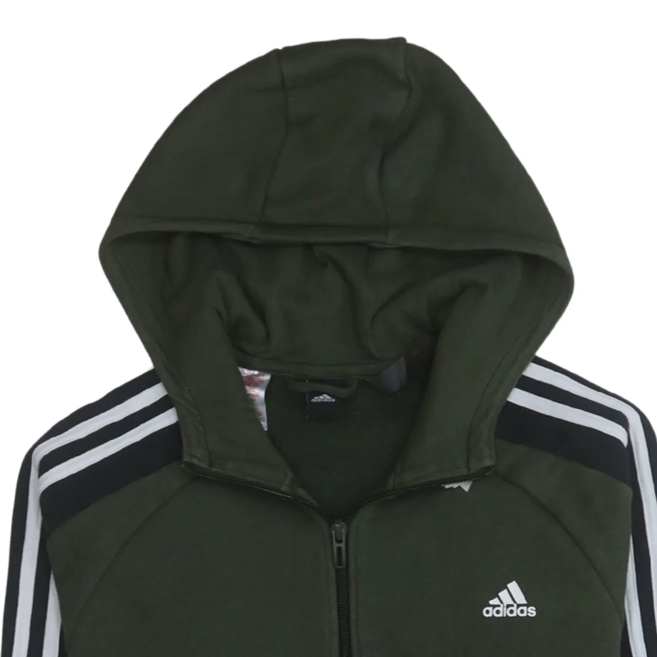 Adidas 90's Striped Sleeve Full Zip Up Hoodie XLarge Green sold by Vintage Club product image thumbnail 3