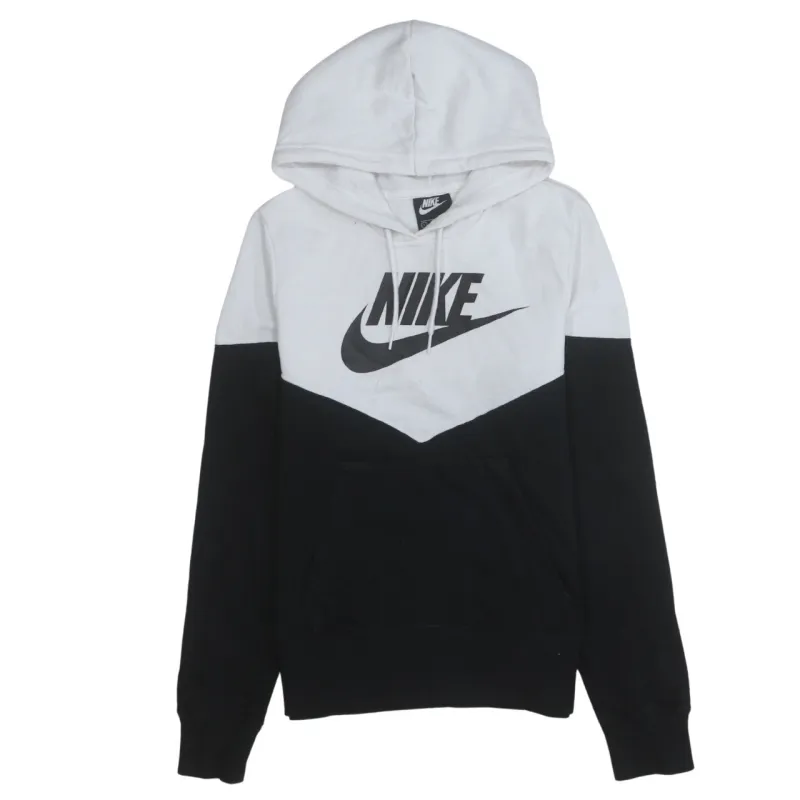 Nike 90's Center Middle Swoosh Pullover Hoodie Small Black sold by Vintage Club