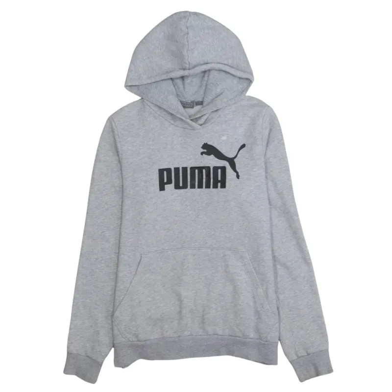 Puma 90's Spellout Pullover Hoodie Medium Grey sold by Vintage Club