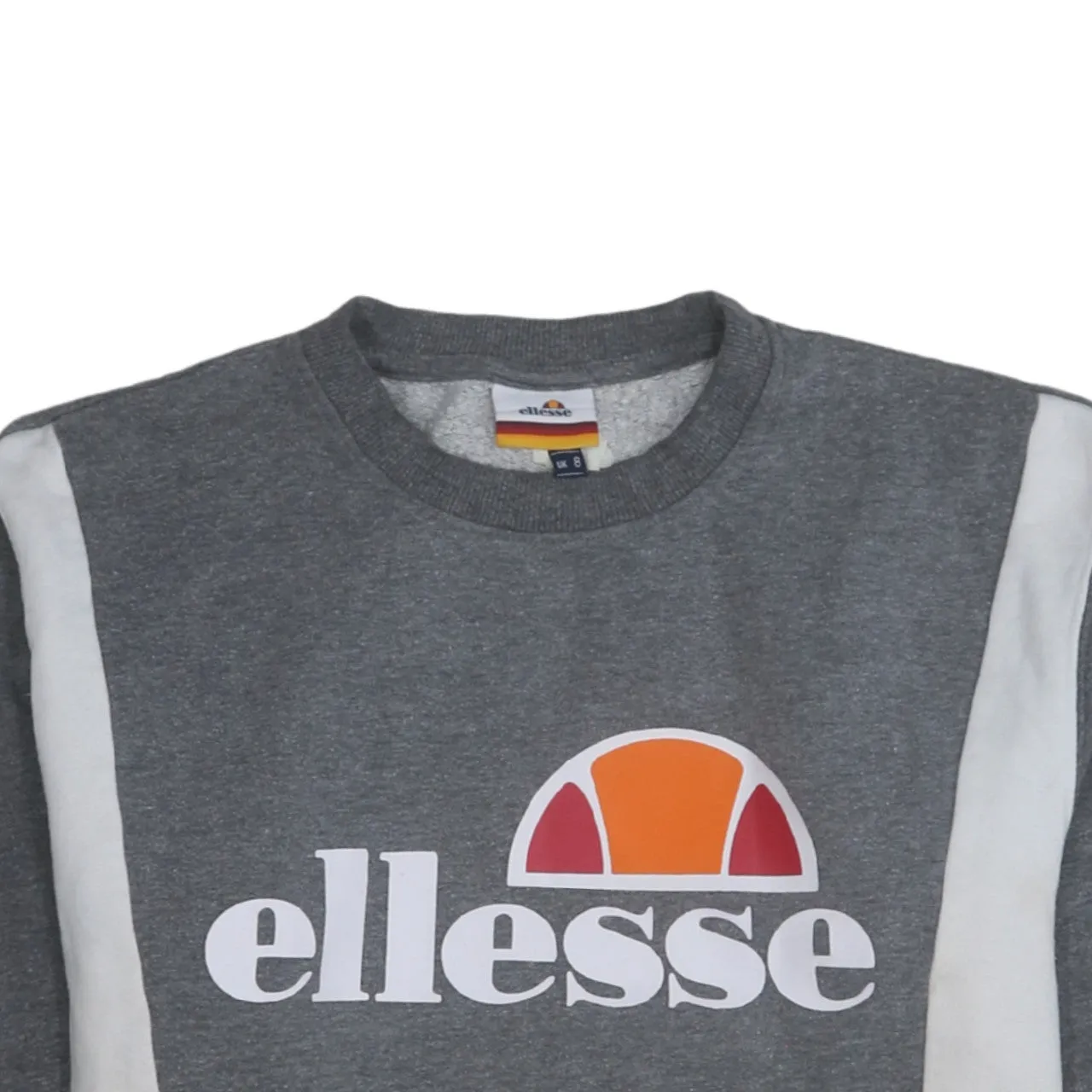 Ellesse Grey Sweatshirt Women's XSmall Printed Logo Colour Block Crewneck Pullover Top sold by Vintage Club product image thumbnail 3