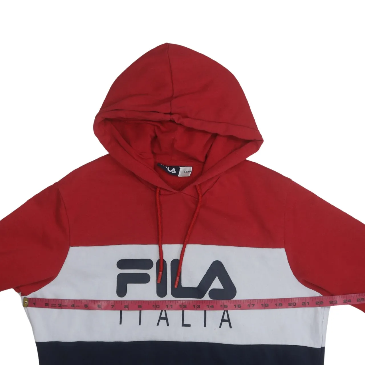 Fila 90's Spellout Pullover Hoodie Medium Navy Blue sold by Vintage Club product image thumbnail 5