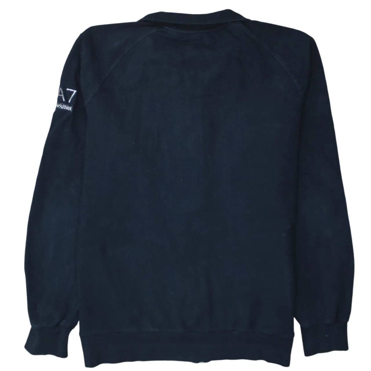 Emporio Armani 90's Lightweight Full Zip Up Sweatshirt XXXLarge (3XL) Black sold by Vintage Club product image thumbnail 2