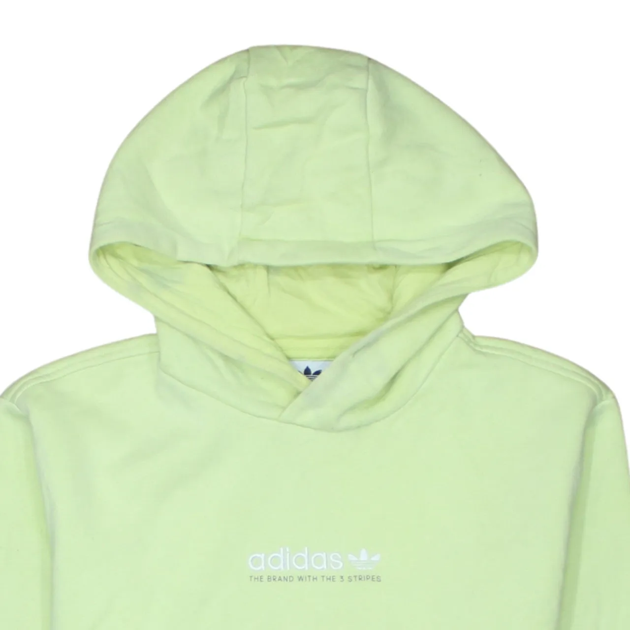Adidas 90's Drawstring Pockets Pullover Hoodie Small Green sold by Vintage Club product image thumbnail 3