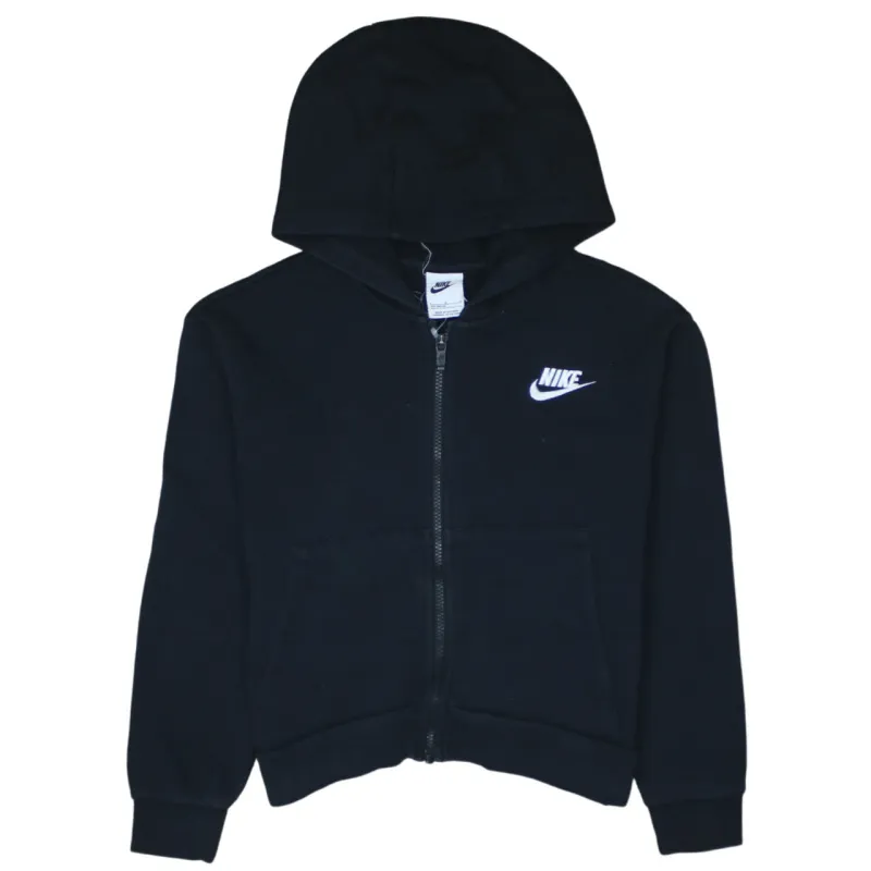 Nike 90's Swoosh Full Zip Up Hoodie Large Black sold by Vintage Club