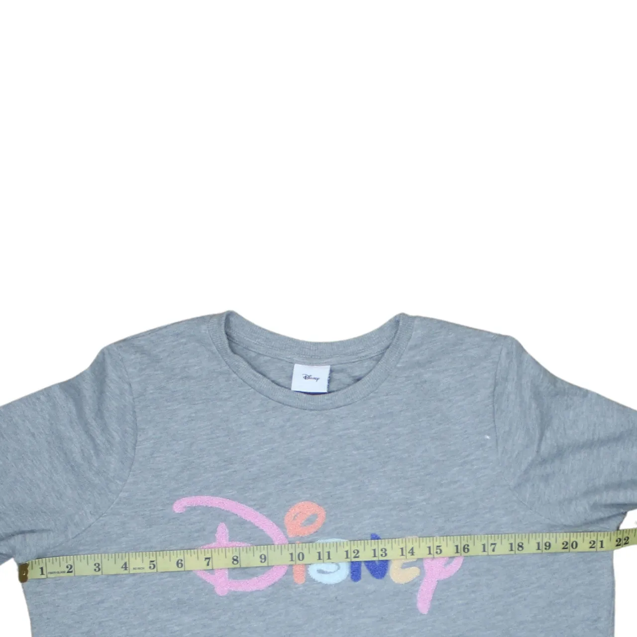 Disney 90's Spellout Crew Neck Sweatshirt Large Grey sold by Vintage Club product image thumbnail 5