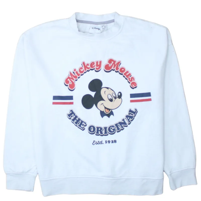 Diesel 90's Mickey Mouse Crew Neck Sweatshirt Medium White made by Diesel